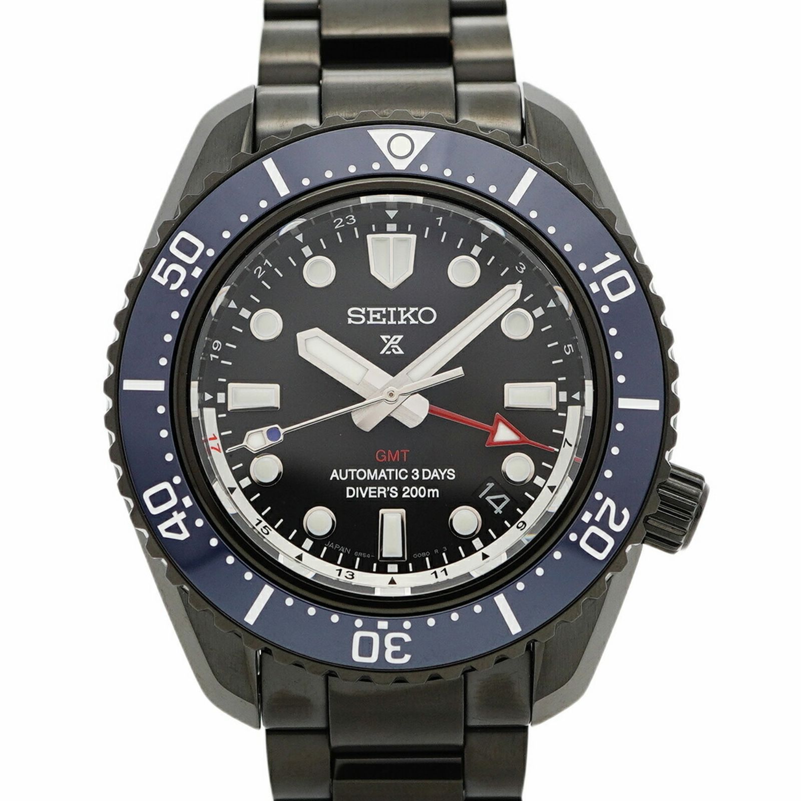 セイコー プロスペックス SBEJ023 6R54 00J0 黒文字盤腕時計 メンズ