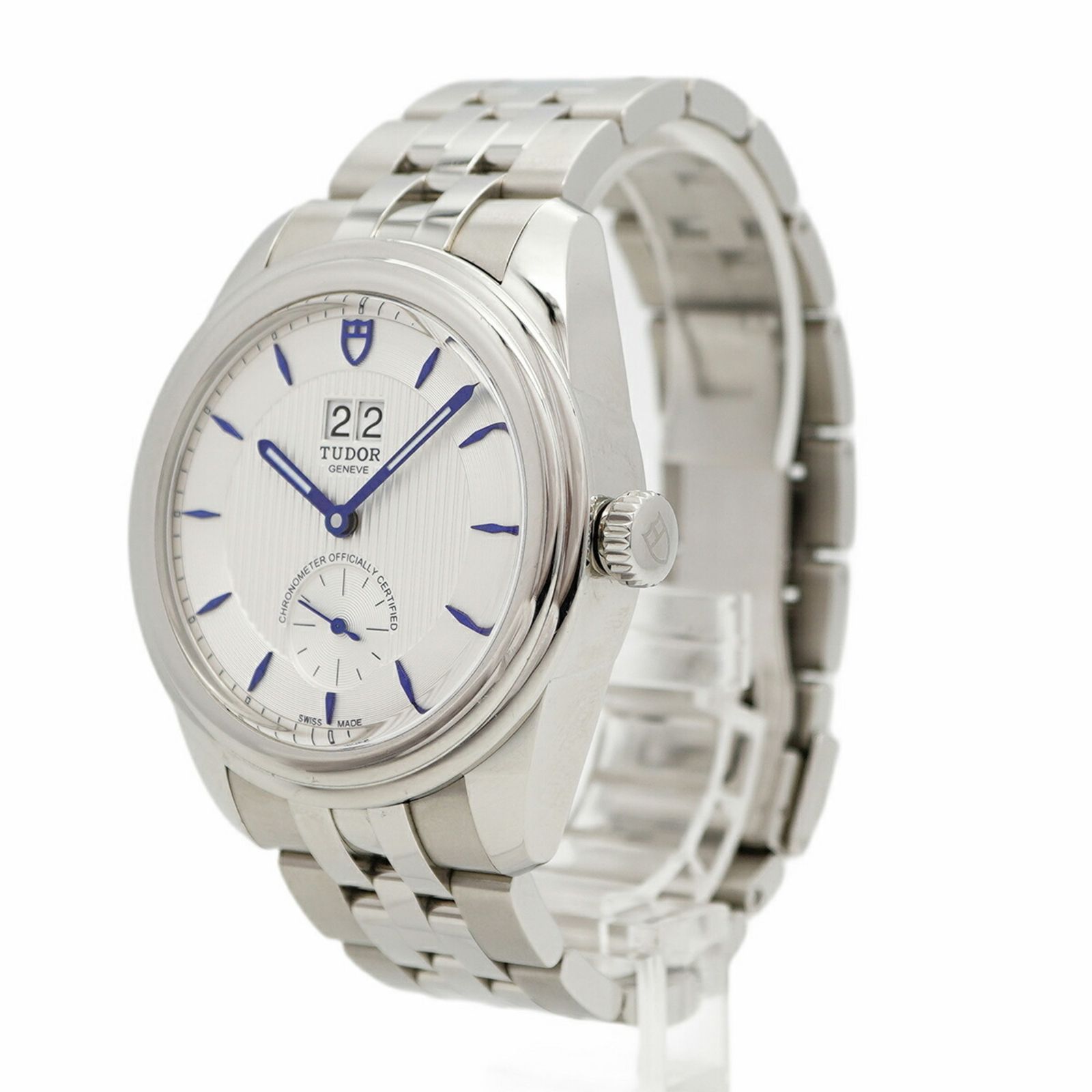 シルバー文字盤腕時計