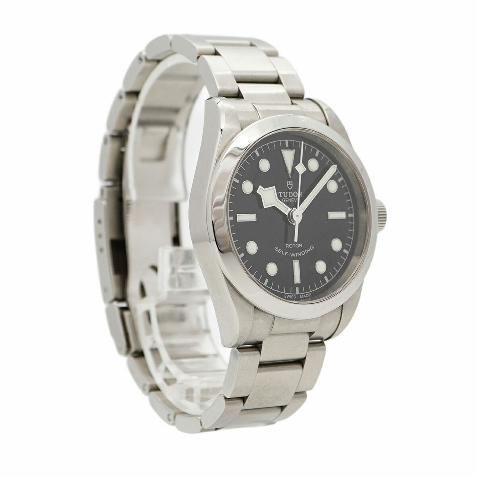  チュードル ヘリテージ ブラックベイ 36 79500 黒文字盤腕時計 メンズ ニット 自動巻き時計 腕時計(アナログ)