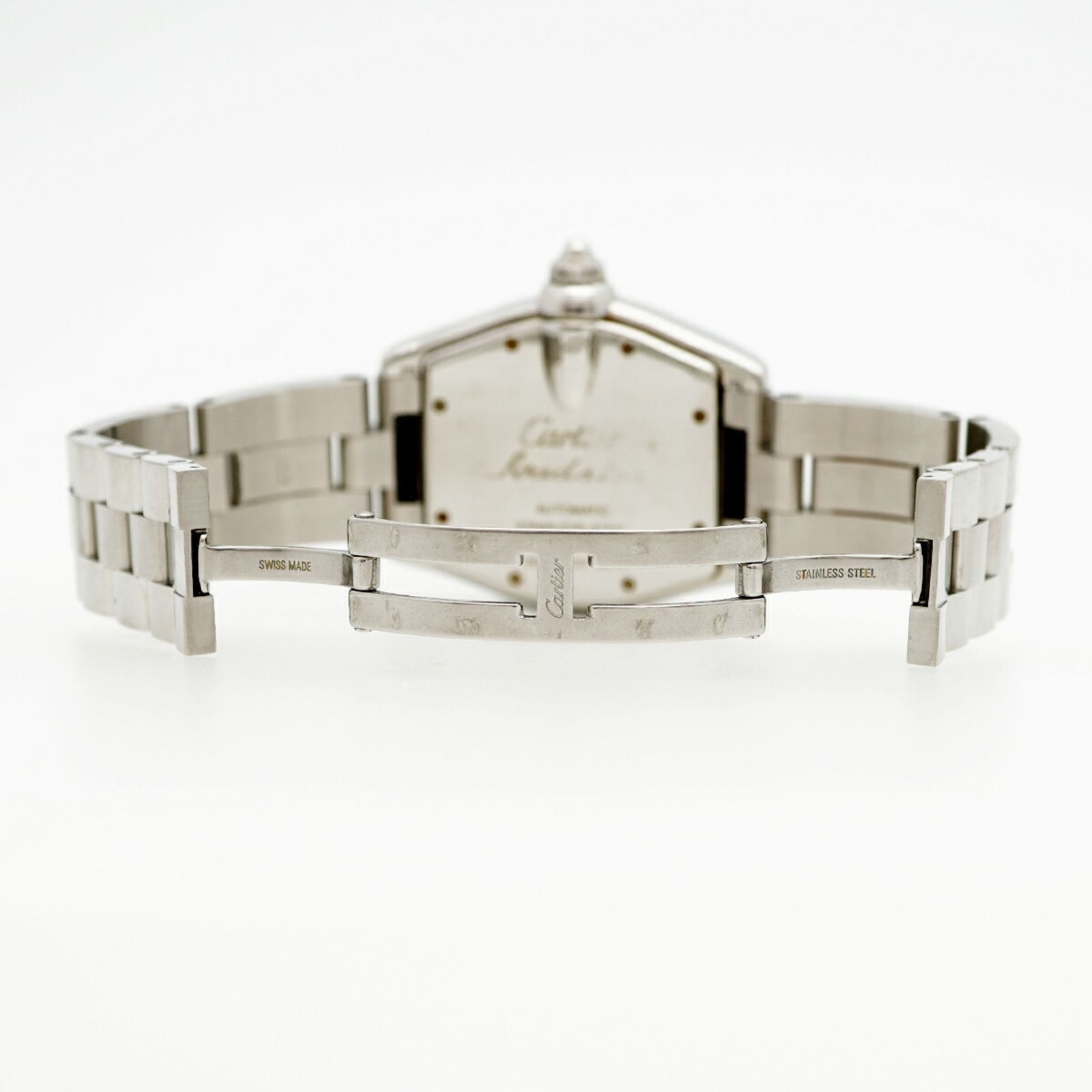  カルティエ ロードスター LM W62004V3 黒文字盤腕時計 メンズ 耐久性 自動巻き時計 腕時計(アナログ)