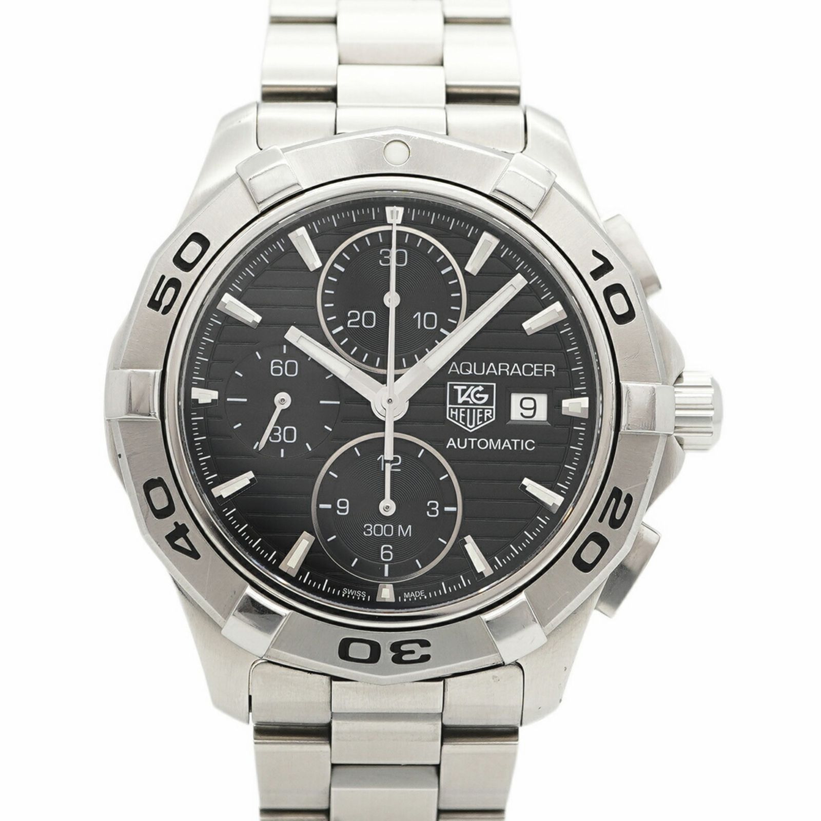 タグホイヤー アクアレーサー CAP2110 黒文字盤腕時計 メンズ