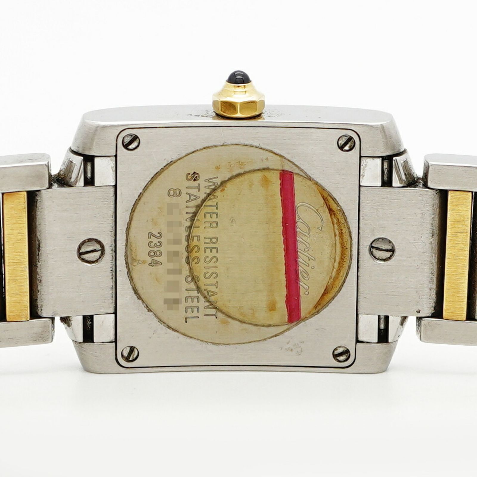 カルティエ タンクフランセーズ SM コンビ W51007Q4 白文字盤腕時計