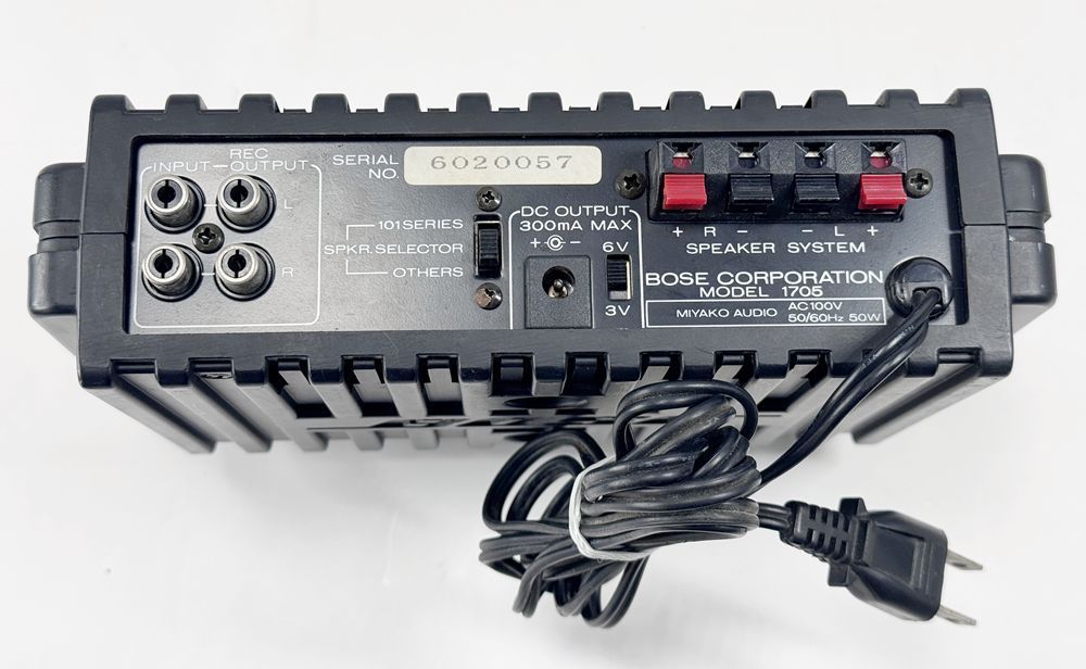 HY】【美品】BOSE 1705 パワーアンプ 動作品 小型高出力 35W＋35W 名機