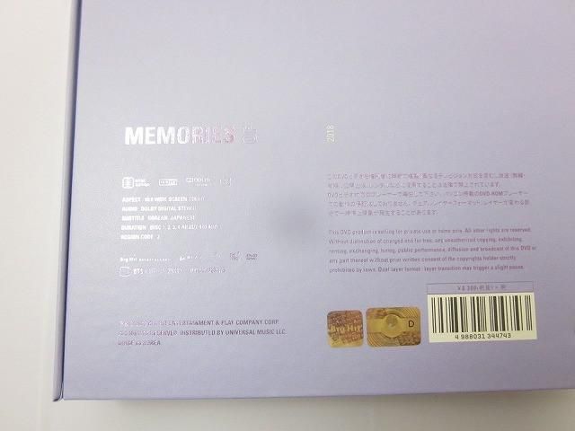 韓流 防弾少年団 BTS MEMORIES OF 2018 トレカ ジョングク DVD 中古品