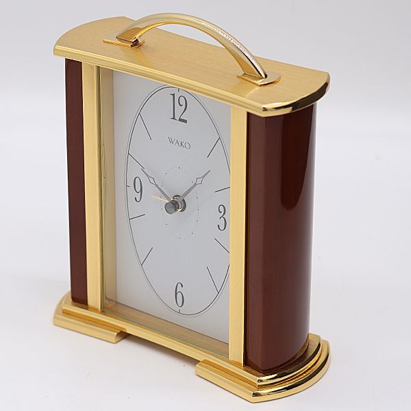 箱付 良品 WAKO 置時計 SHK004G QZ ホワイト文字盤 2000000 NSK KMT