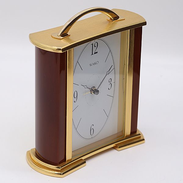 箱付 良品 WAKO 置時計 SHK004G QZ ホワイト文字盤 2000000 NSK KMT