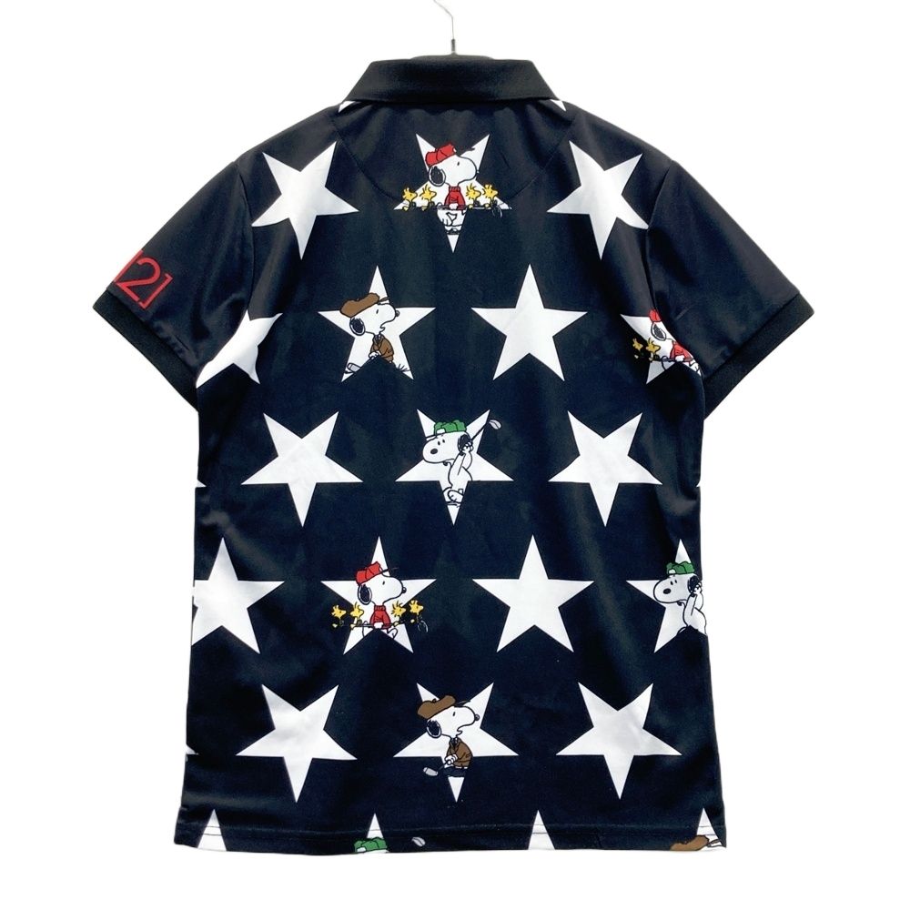 サイズ：1 V12 ヴィトゥエルヴ 半袖ポロシャツ スヌーピー ブラック系