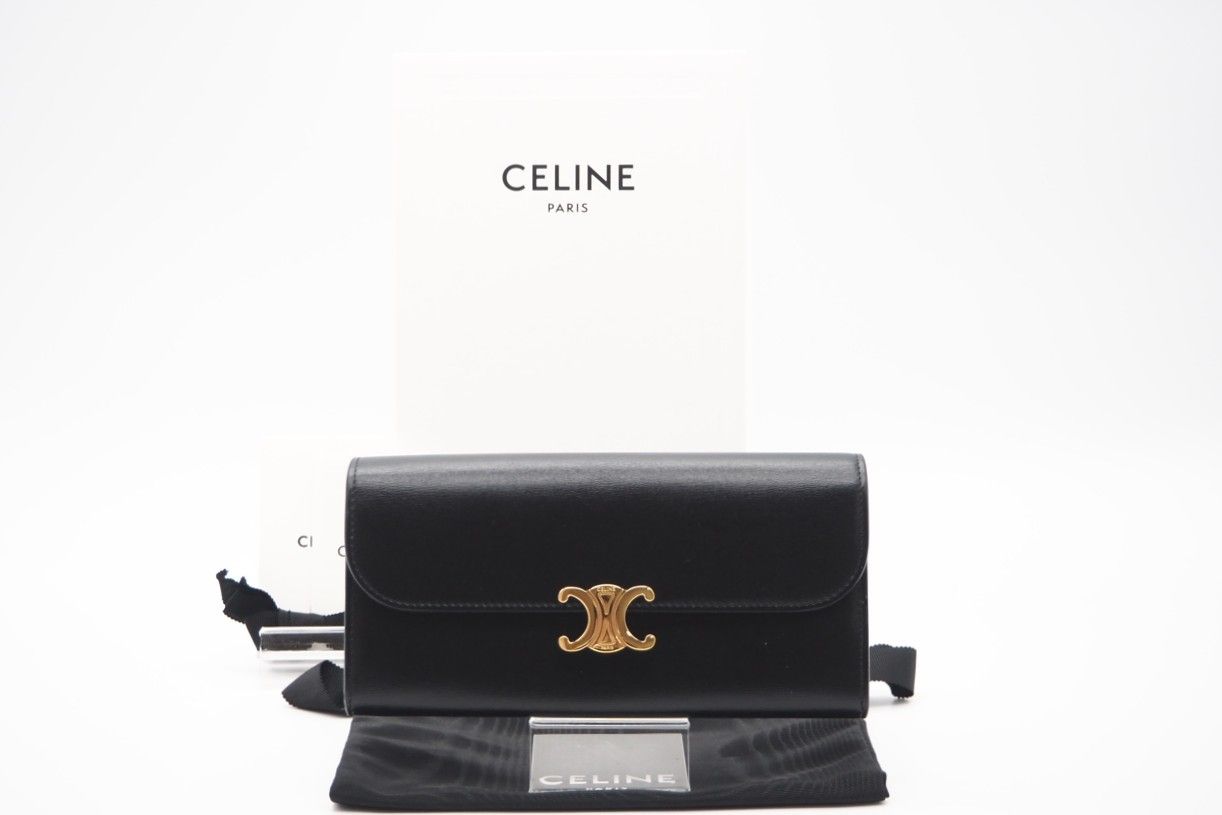 ☆3日以内返品可☆ 美品 CELINE セリーヌ シャイニーカーフスキン