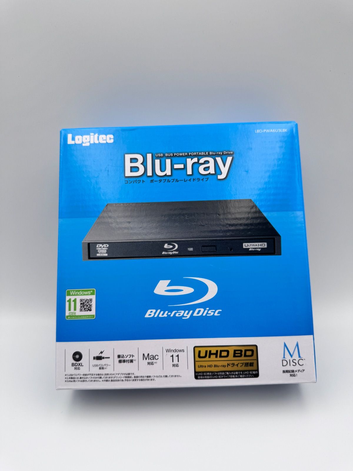 12P1#79 Logitec ポータブルブルーレイ LBD-PWA6U3LBK - メルカリ