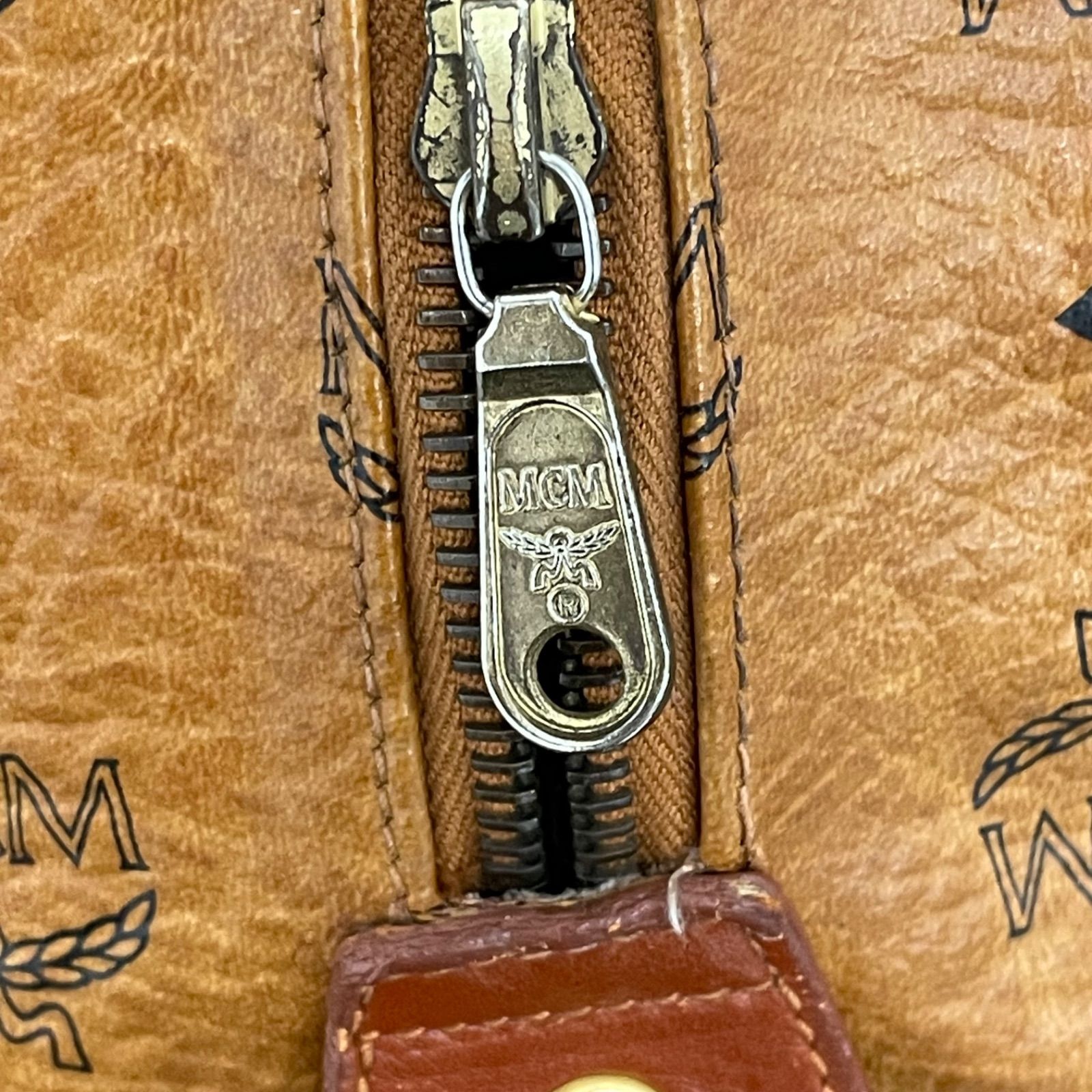 ☆ MCM エムシーエム ミニボストンバッグ レザー ハンドバッグ