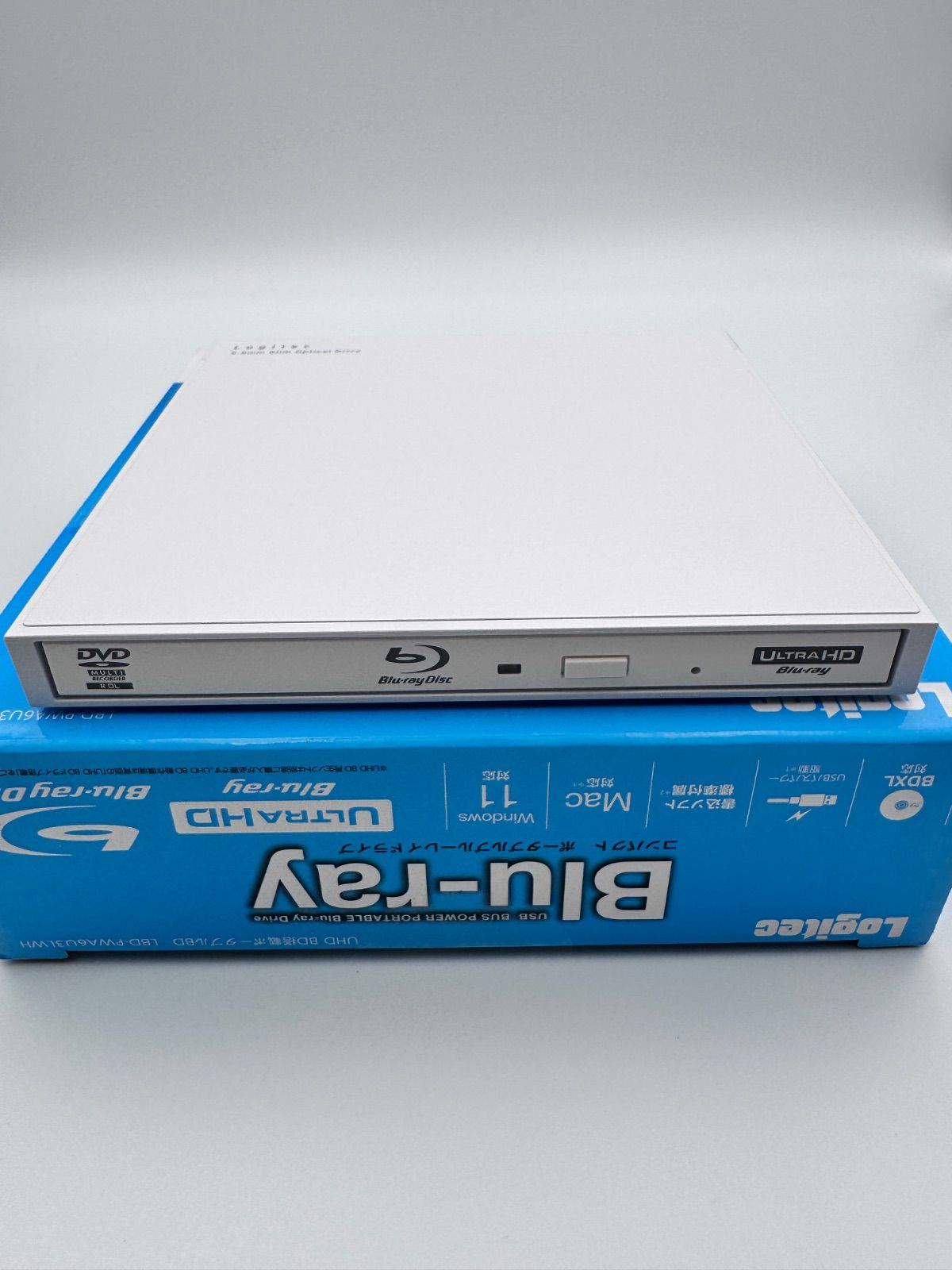 12P1#80 Logitec外付けブルーレイドライブ LBD-PWA6U3LWH - メルカリ