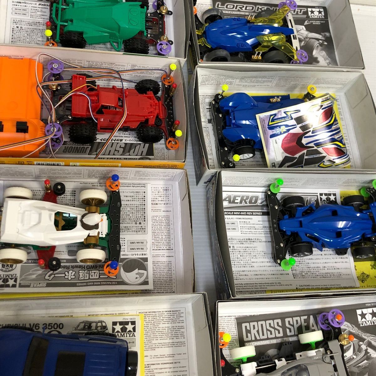 △①【ジャンク品】TAMIYA ミニ四駆 まとめ 大量 ※欠品・破損・動作等