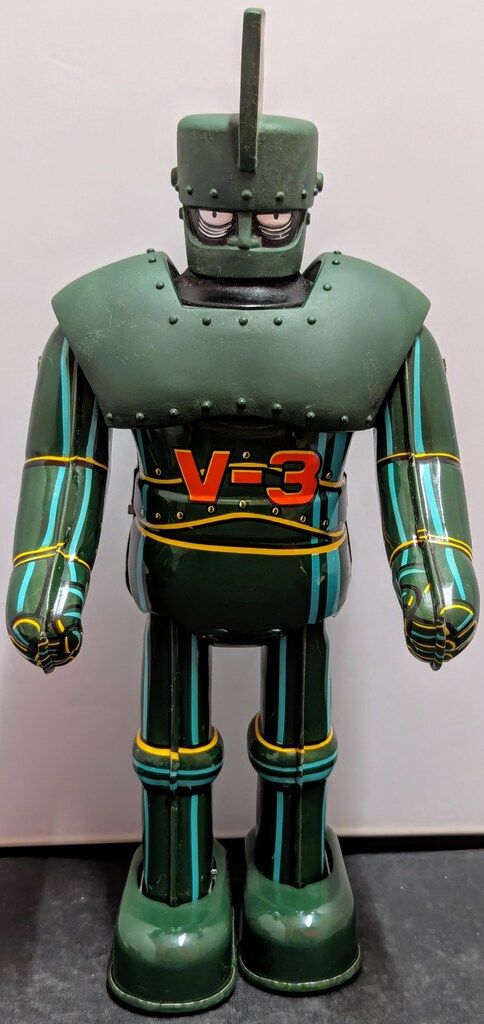 ビリケン商会 ゼンマイ歩行ブリキ V-3号 - メルカリ