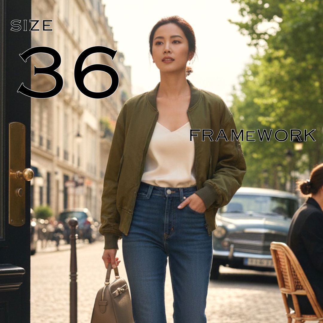 極美品】FRAMeWORKフレームワーク リバーシブルMA-1 フリース