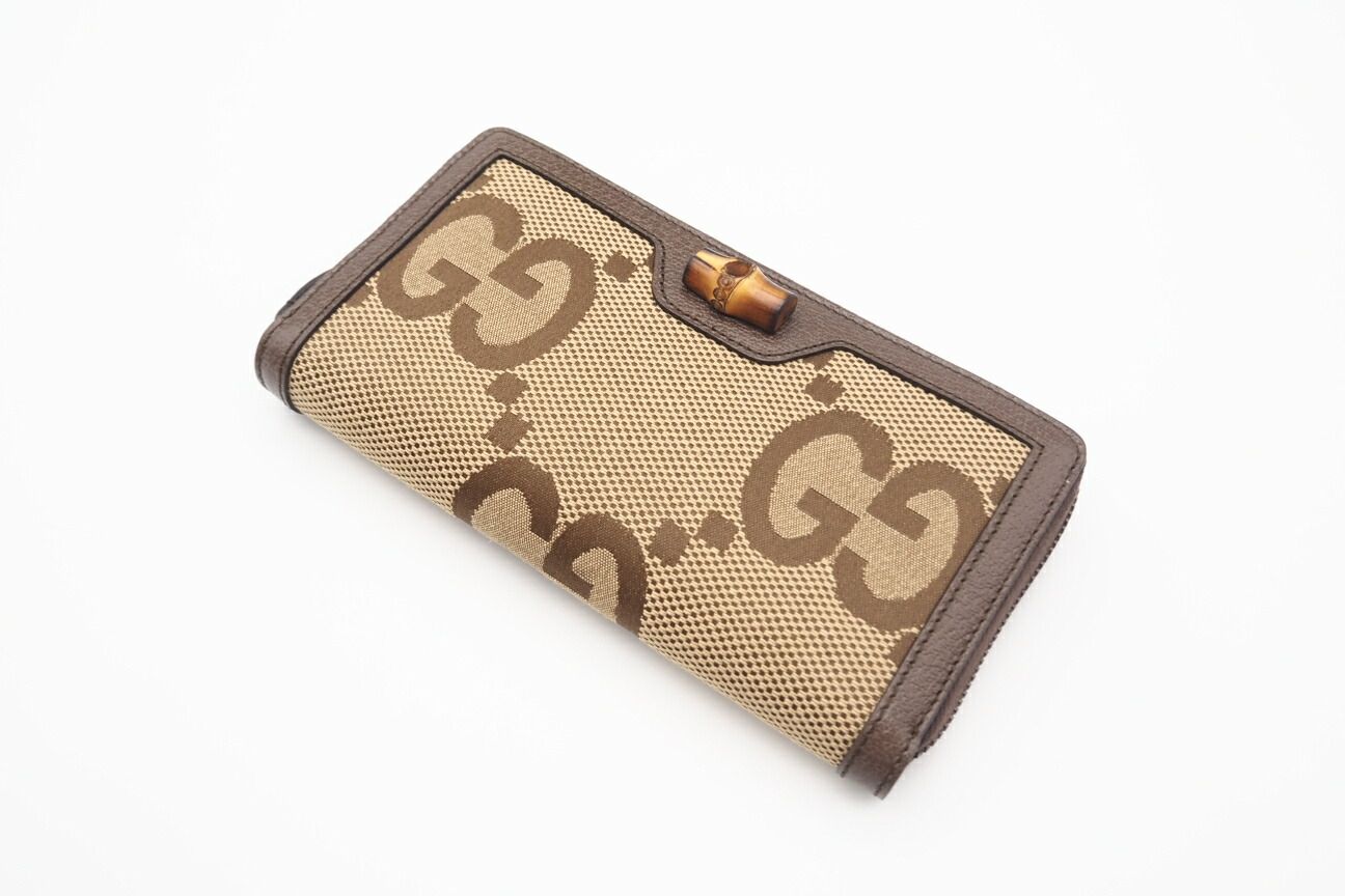 ☆3日以内返品可☆ 極美品 GUCCI グッチ ジャンボGG ラウンドジップ