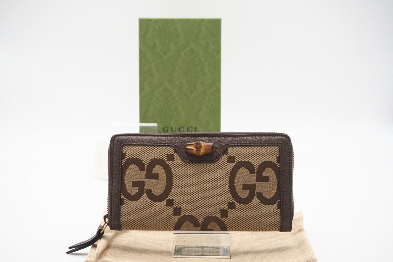 ☆3日以内返品可☆ 極美品 GUCCI グッチ ジャンボGG ラウンドジップ