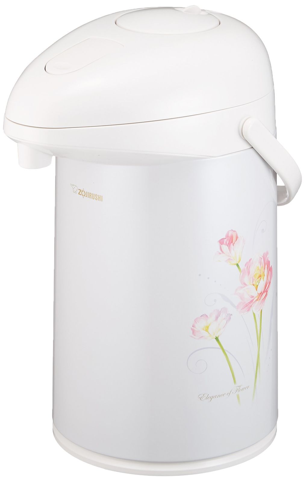 象印マホービン ガラス魔法瓶 エアー ポット 卓上 保温 3 0 L ホワイト AB RB 30 FC エレガンスフラワー