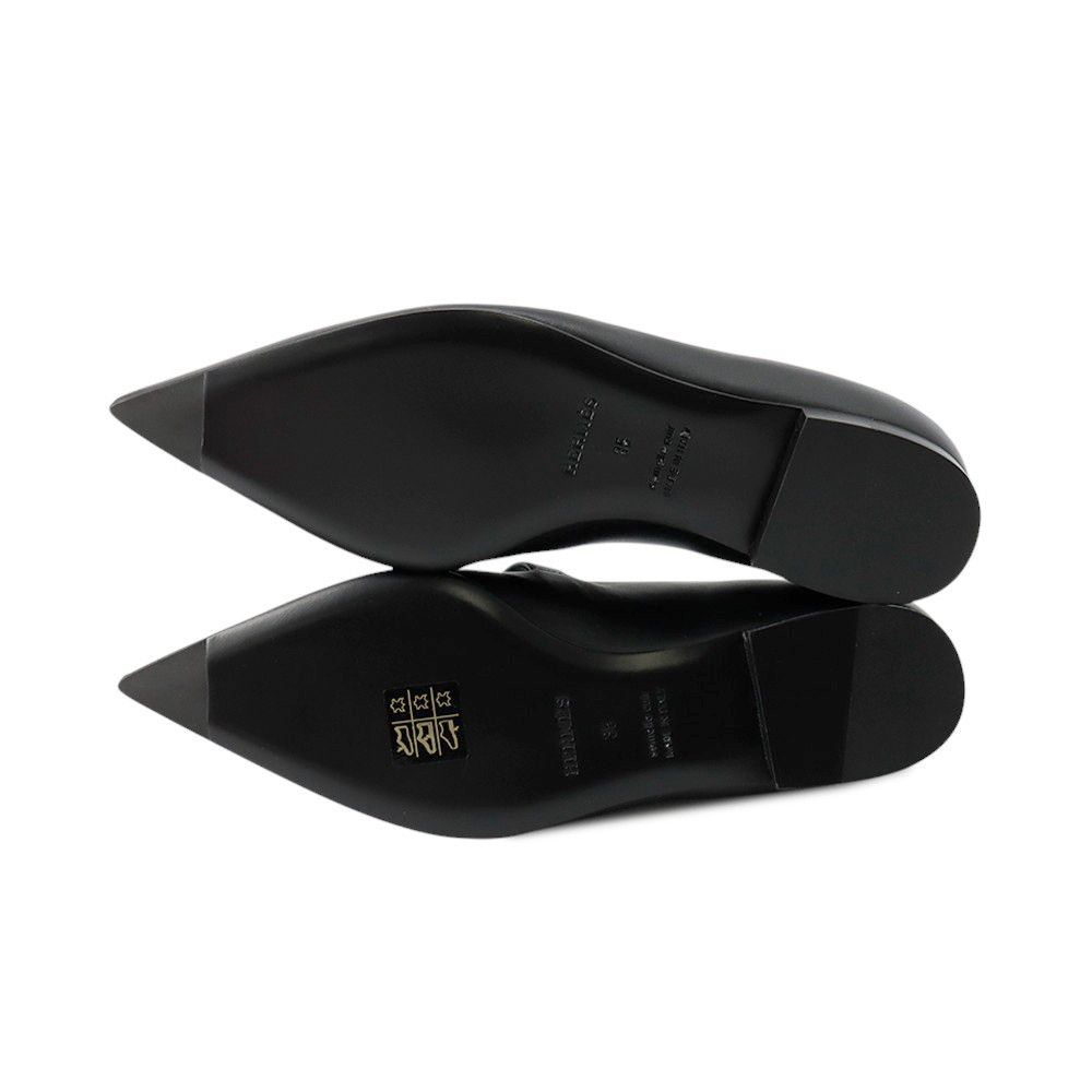 エルメス バレエシューズ ケリー レディースサイズ35 HERMES 靴 黒