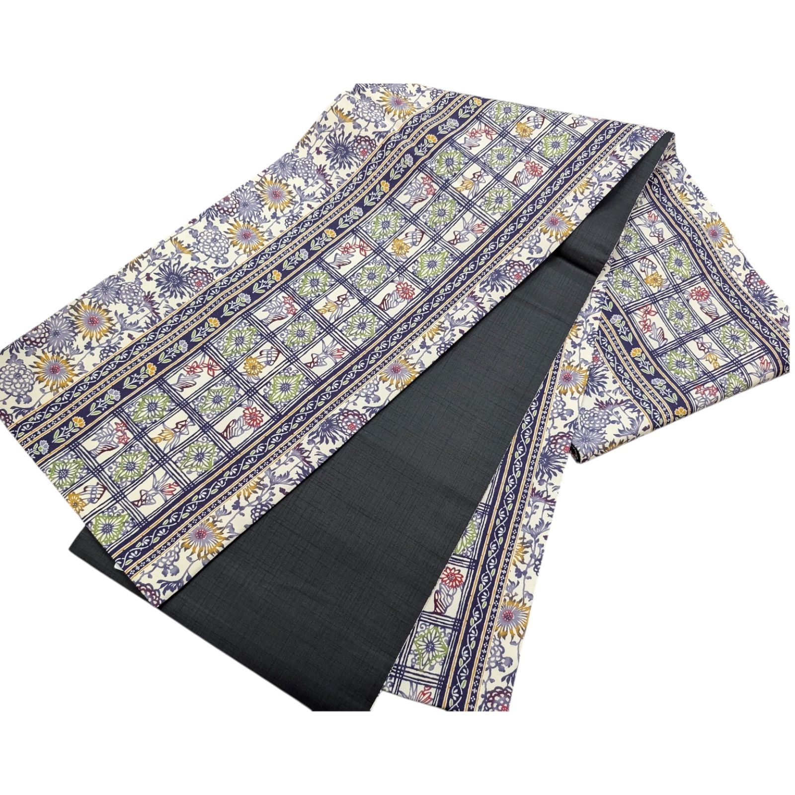 美品 逸品 お洒落 紅型染め 染帯 正絹 袋帯 O1062 【公式通販】
