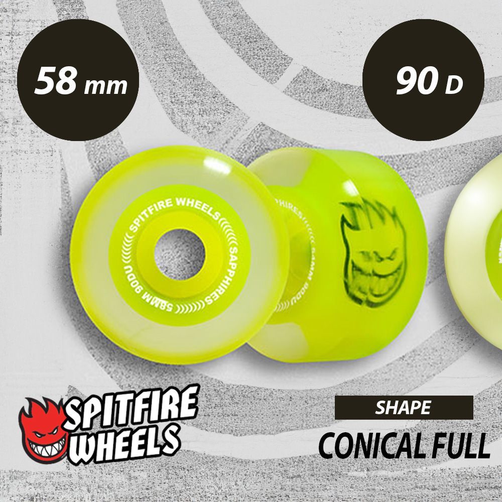 新品】SPITFIRE 90D SAPPHIRES NEON CONICAL FULL 56mm / 58mm / 60mm