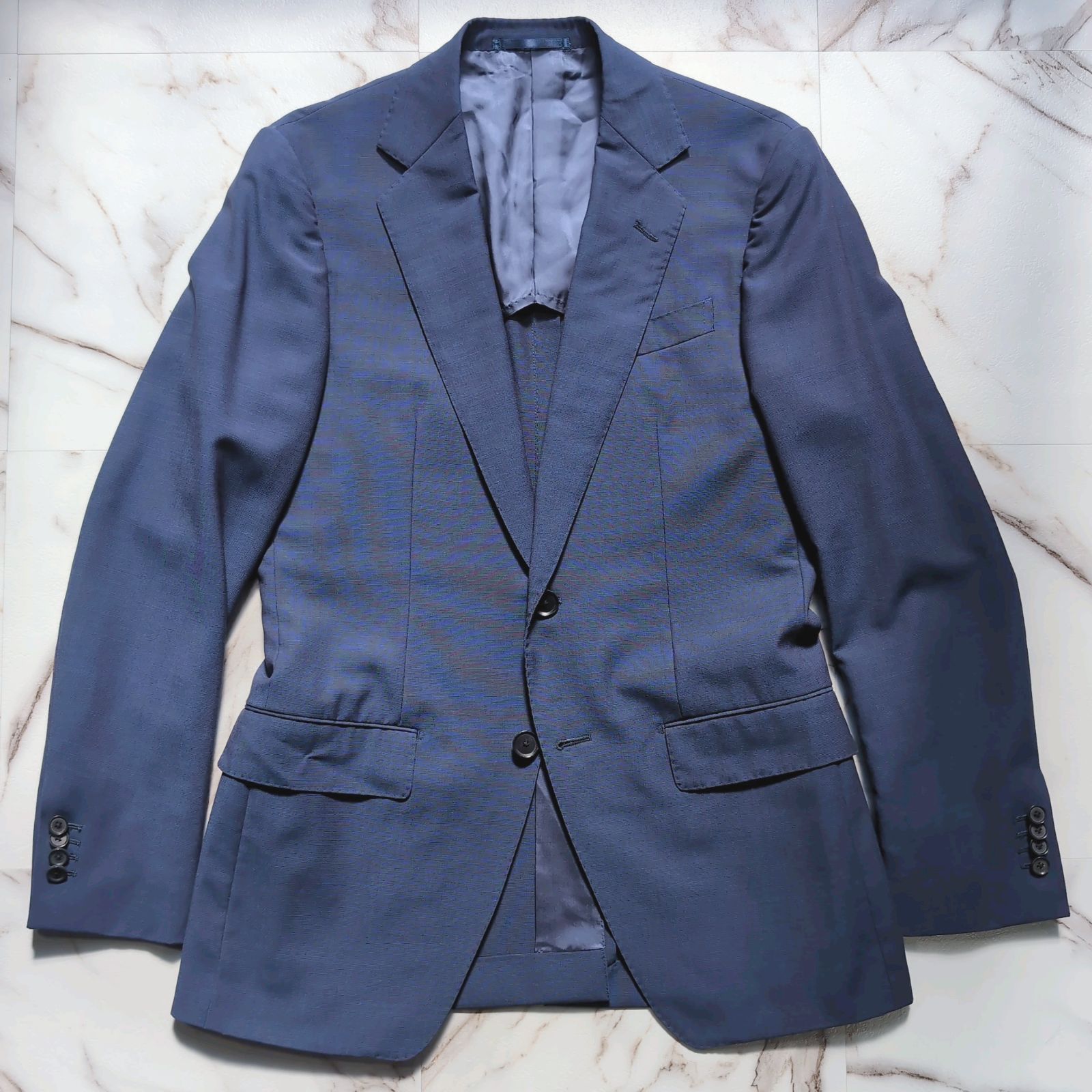 Tomorrowland DRAGO Blue Feel 別注生地 トロピカルウールモヘヤ 2B