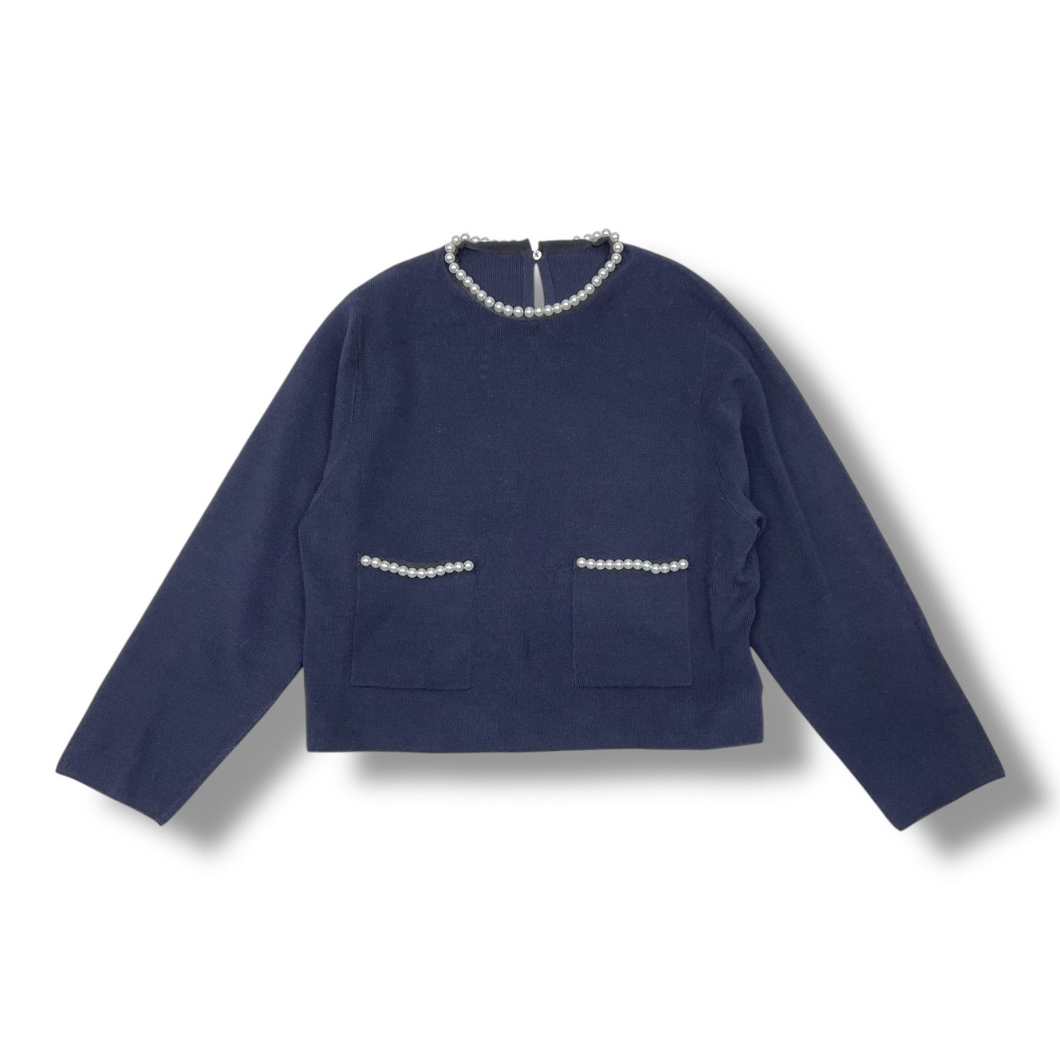 Ballsey ボールジィ パールコンビ ポケットプルオーバー 2025SS ニット