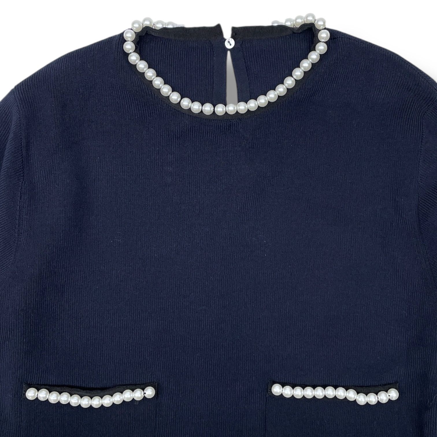 Ballsey ボールジィ パールコンビ ポケットプルオーバー 2025SS ニット