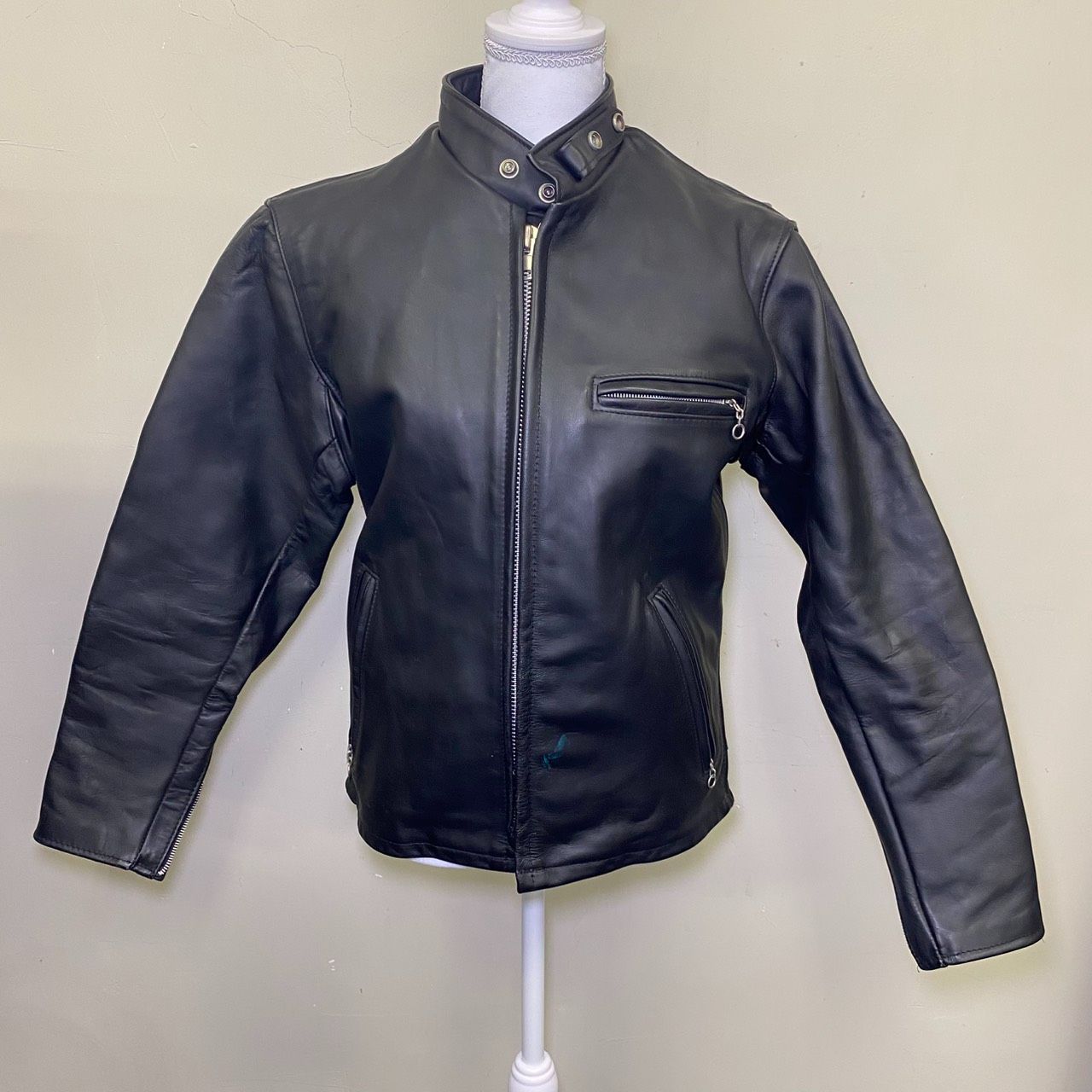 Schott ショット ライナー付きライダースジャケット サイズ38 ブラック