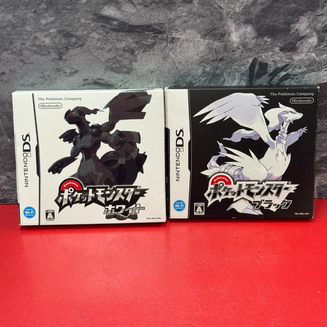 □任天堂 Nintendo ポケットモンスター ブラック ホワイト 2点セット
