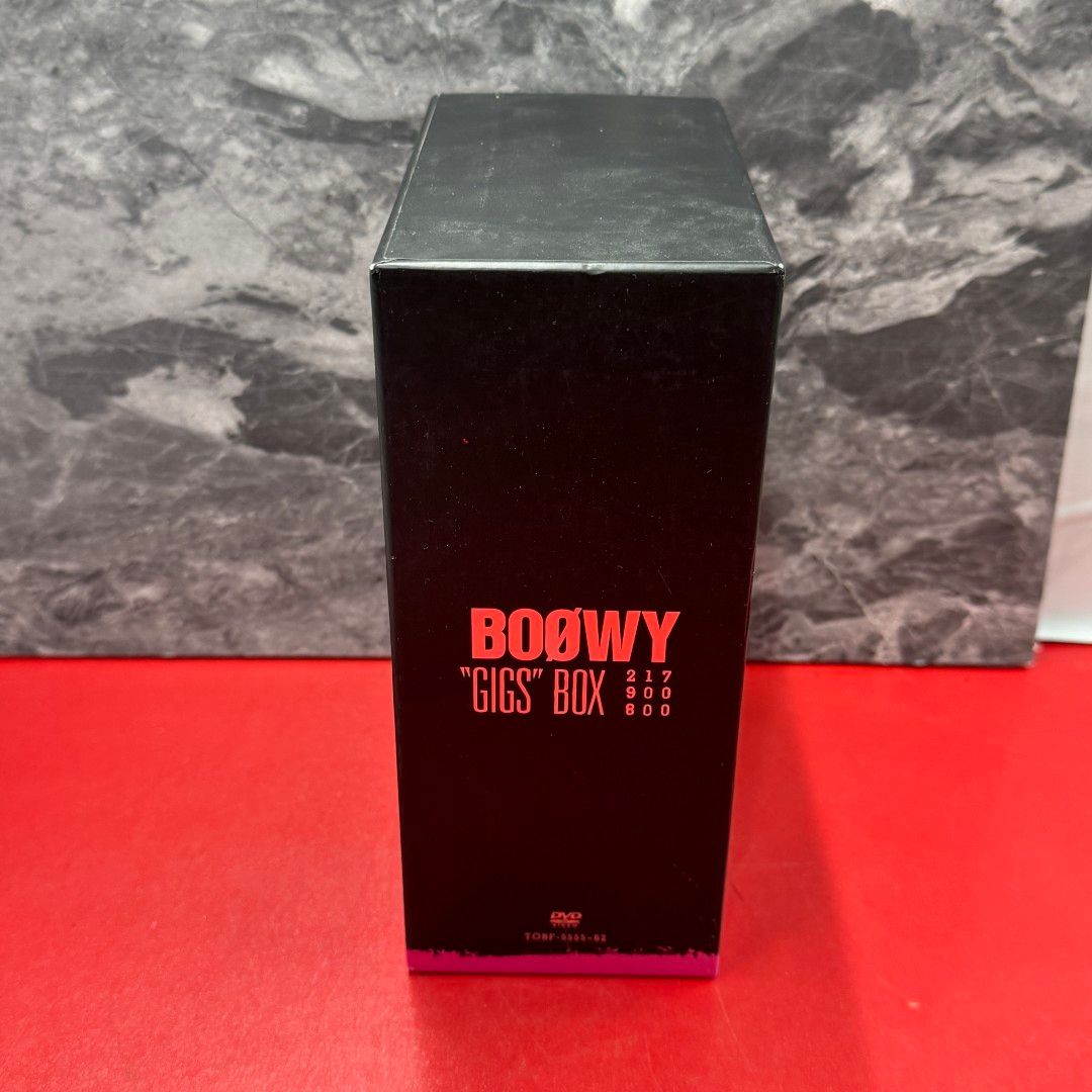 □限定版 BOOWY ”GIGS”BOX 8枚組 邦楽DVD 三方背BOX 限定発刊