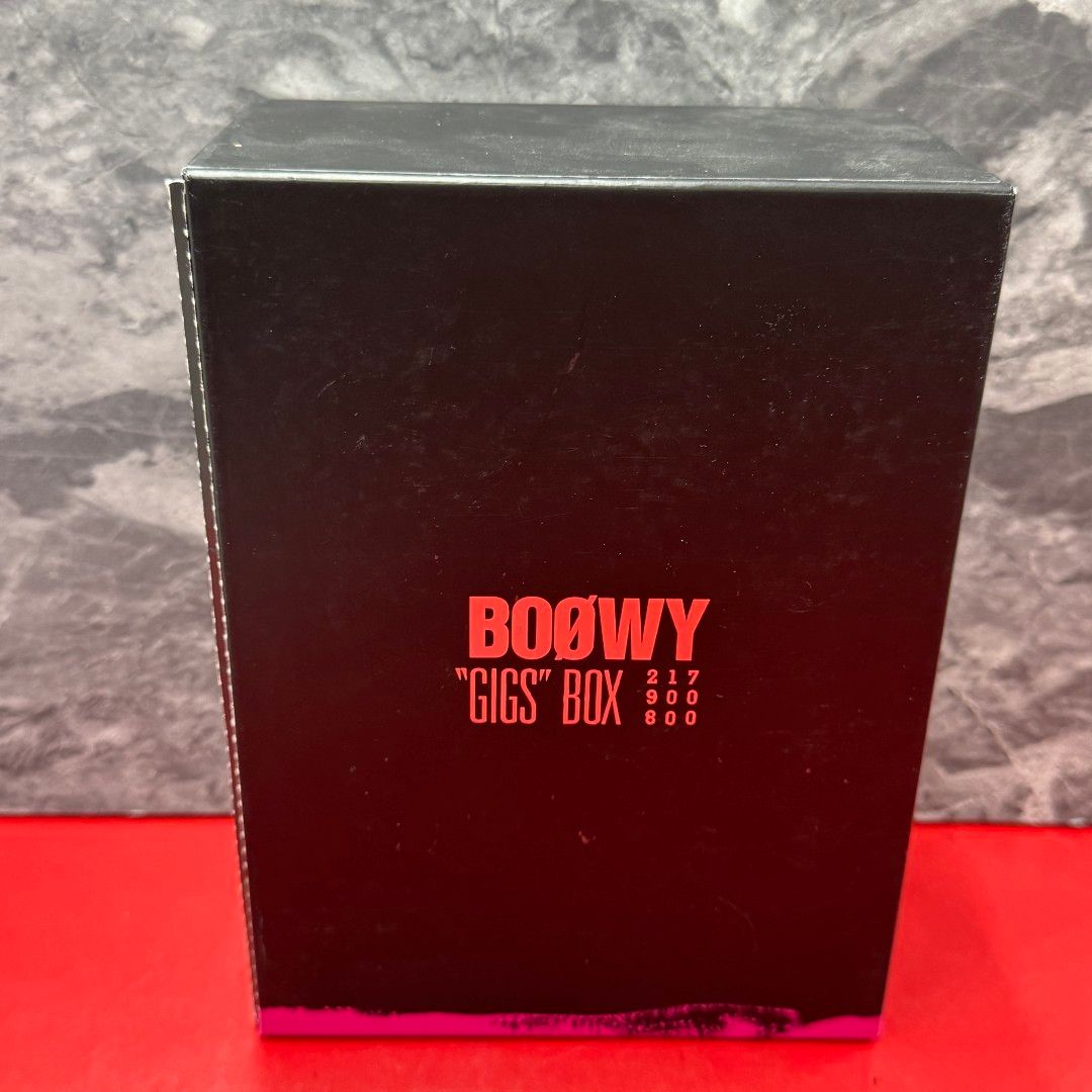 BOØWY　GIGS BOX 8枚組 DVD 未開封 □限定版 BOOWY ”GIGS”BOX 8枚組 邦楽DVD 三方背BOX 限定発刊