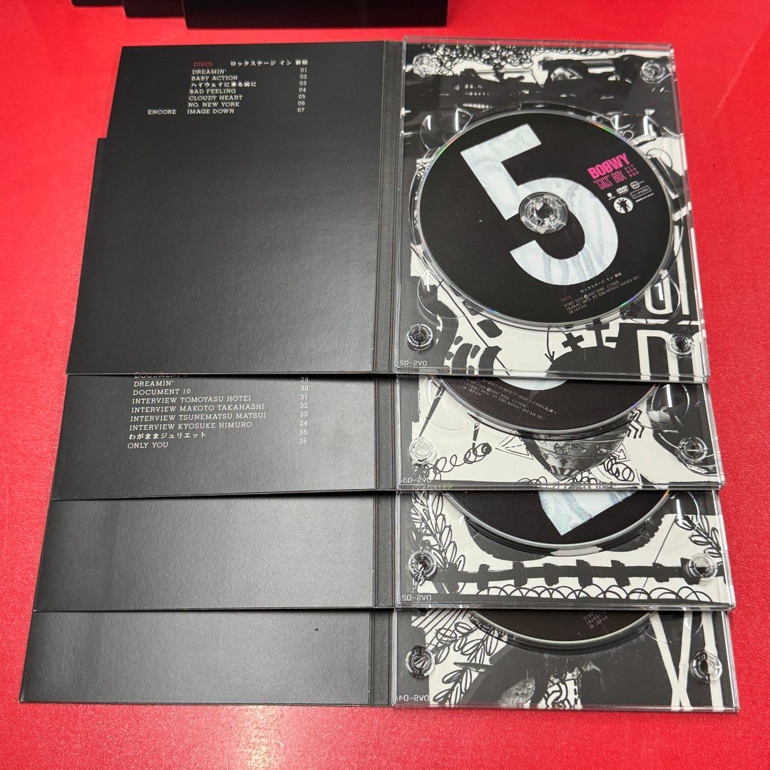 □限定版 BOOWY ”GIGS”BOX 8枚組 邦楽DVD 三方背BOX 限定発刊
