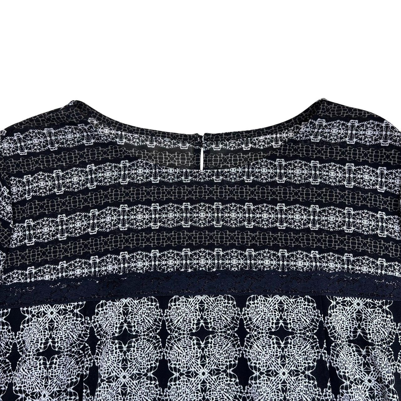 Leilian レリアン レディース トップス 七分袖 チュニック ホワイト