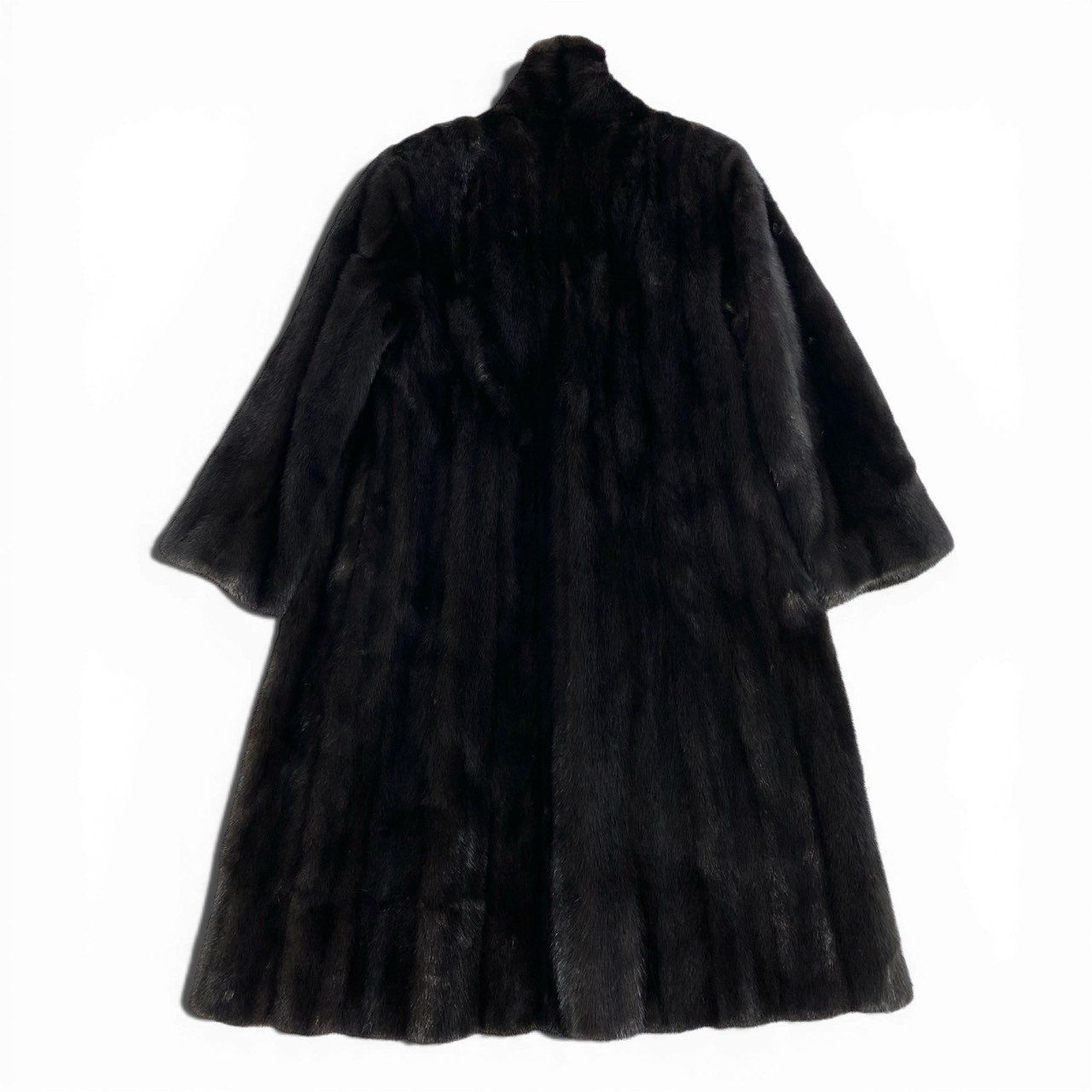 84b3 SAGA MINK サガミンク 金サガ ダークミンク ロングコート サイズ9