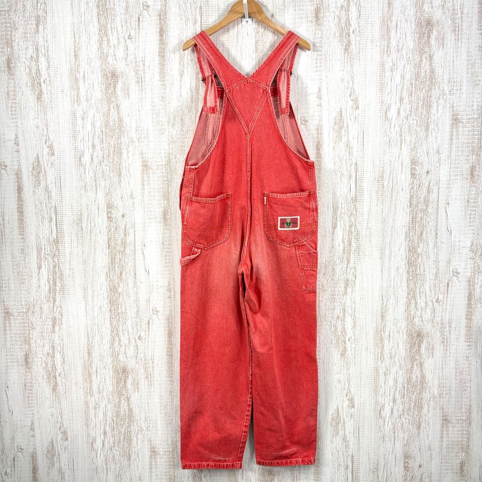 PINK HOUSE ピンクハウス クマ ベア ワッペン刺繍 サロペット