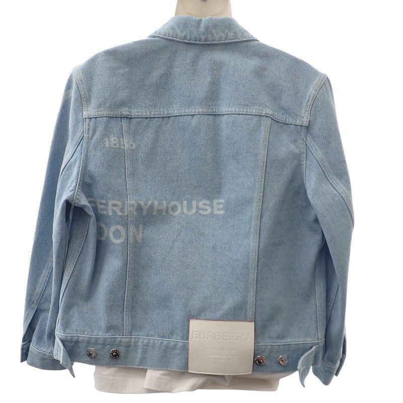 バーバリー BURBERRY ホースフェリープリント デニムジャケット 38