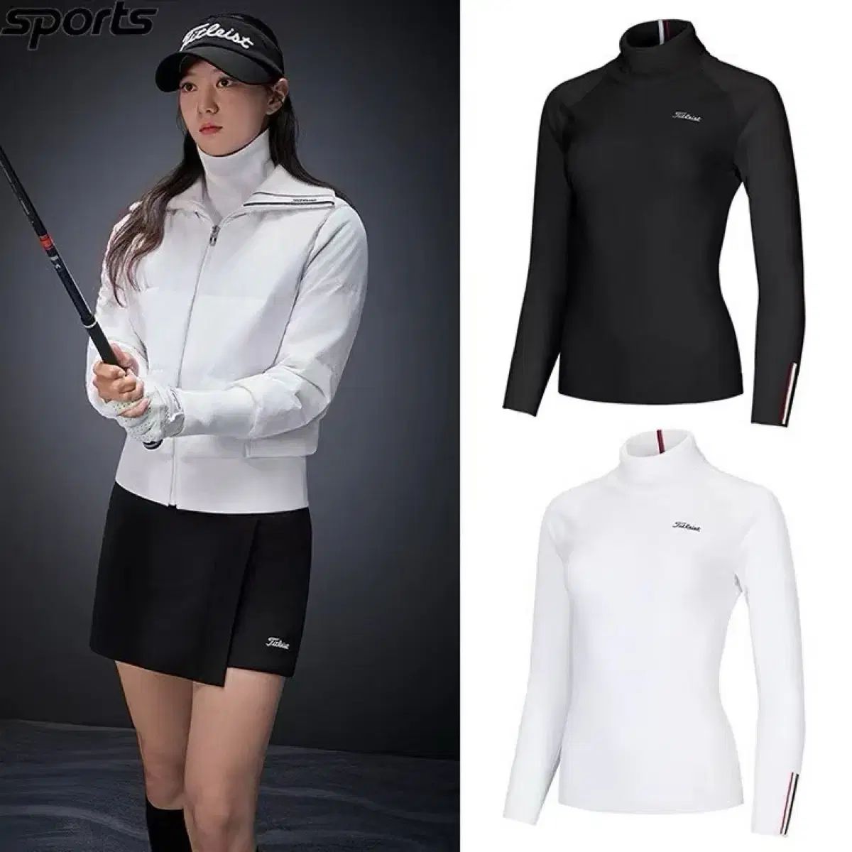 Titleist(タイトリスト) レディース タートルネック ニットTシャツ