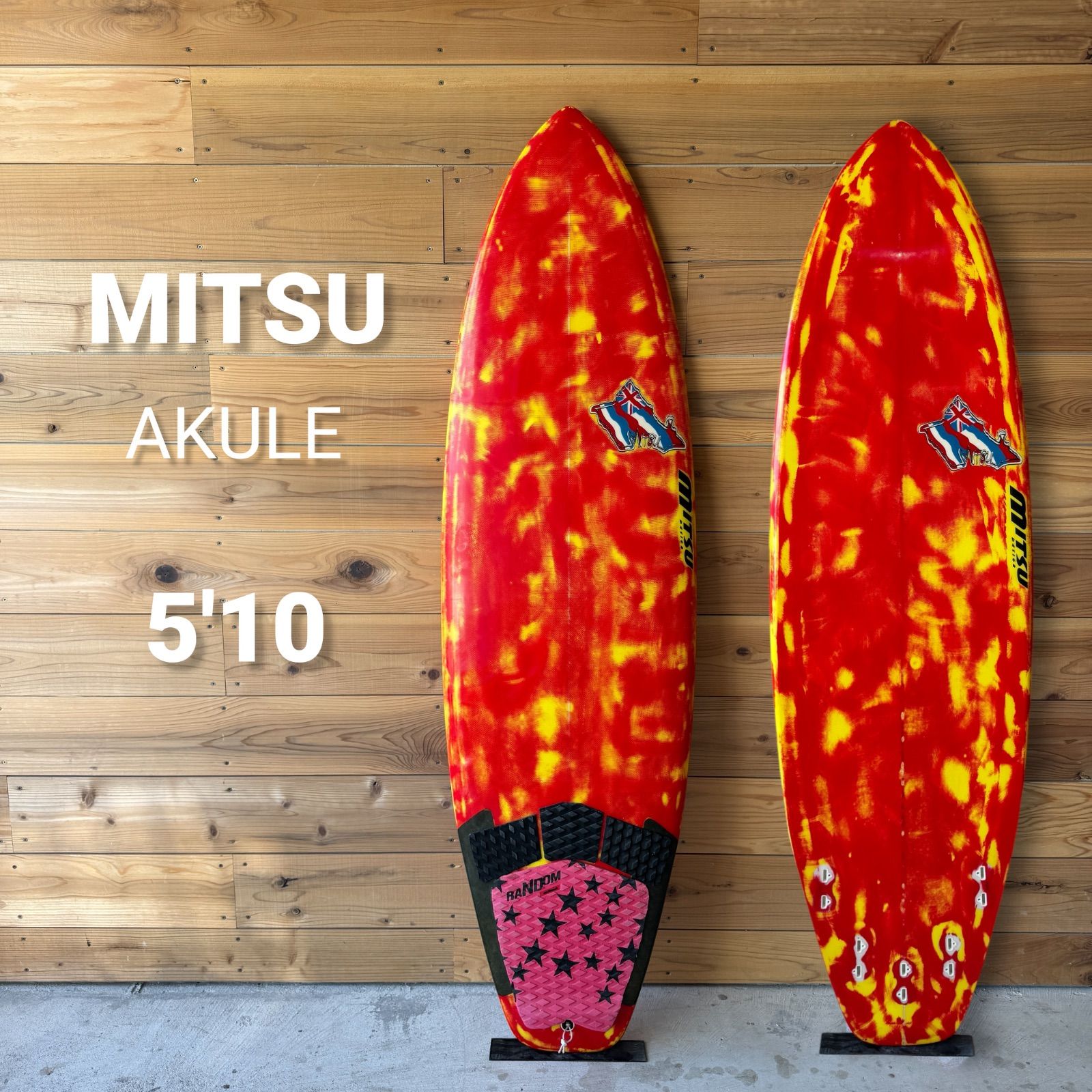 美中古 MITSU ミツ サーフボード AKULE アクレ 5'10 ショートボード