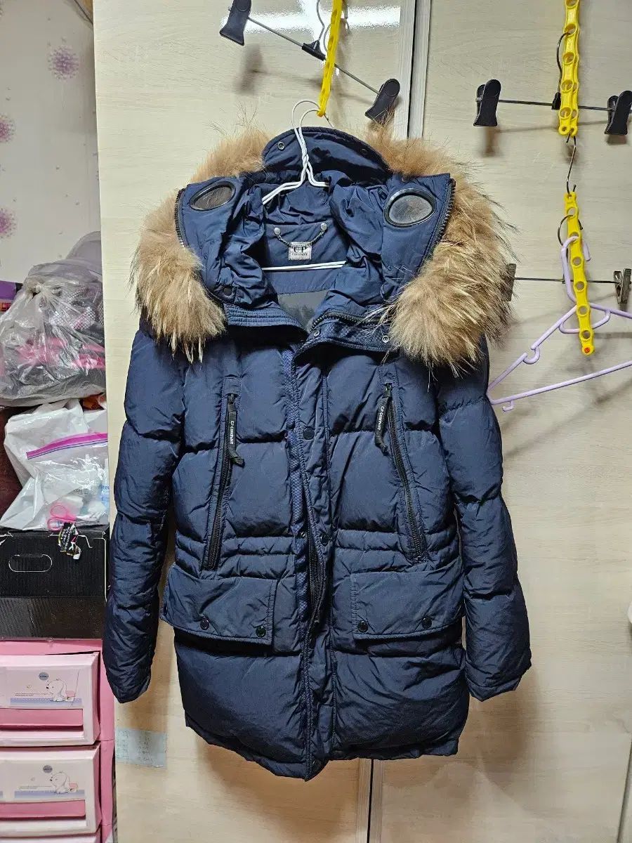 C.P. COMPANY シーピーカンパニー ネイビー ダウン アウター