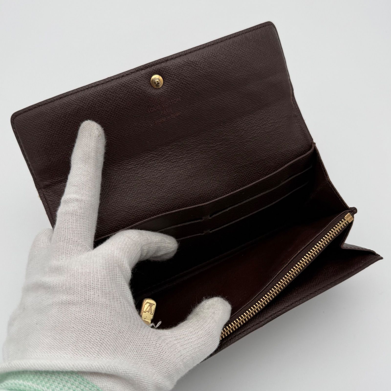 ルイヴィトン ポルトフォイユ サラ ダミエ 長財布 カード入れ6枚