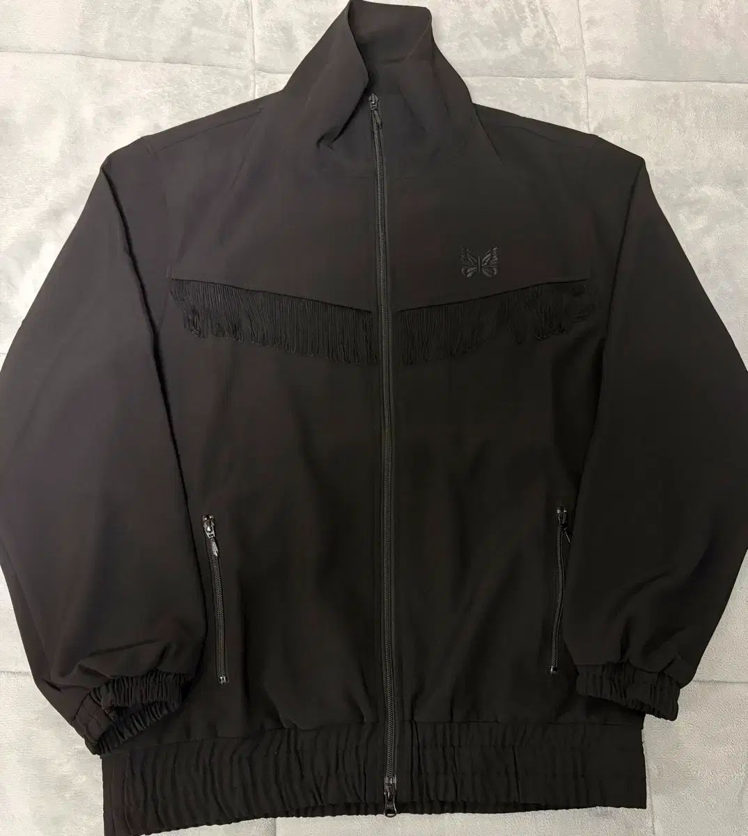 NEEDLES ニードルズ フリンジ トラックジャケット ブラック - メルカリ