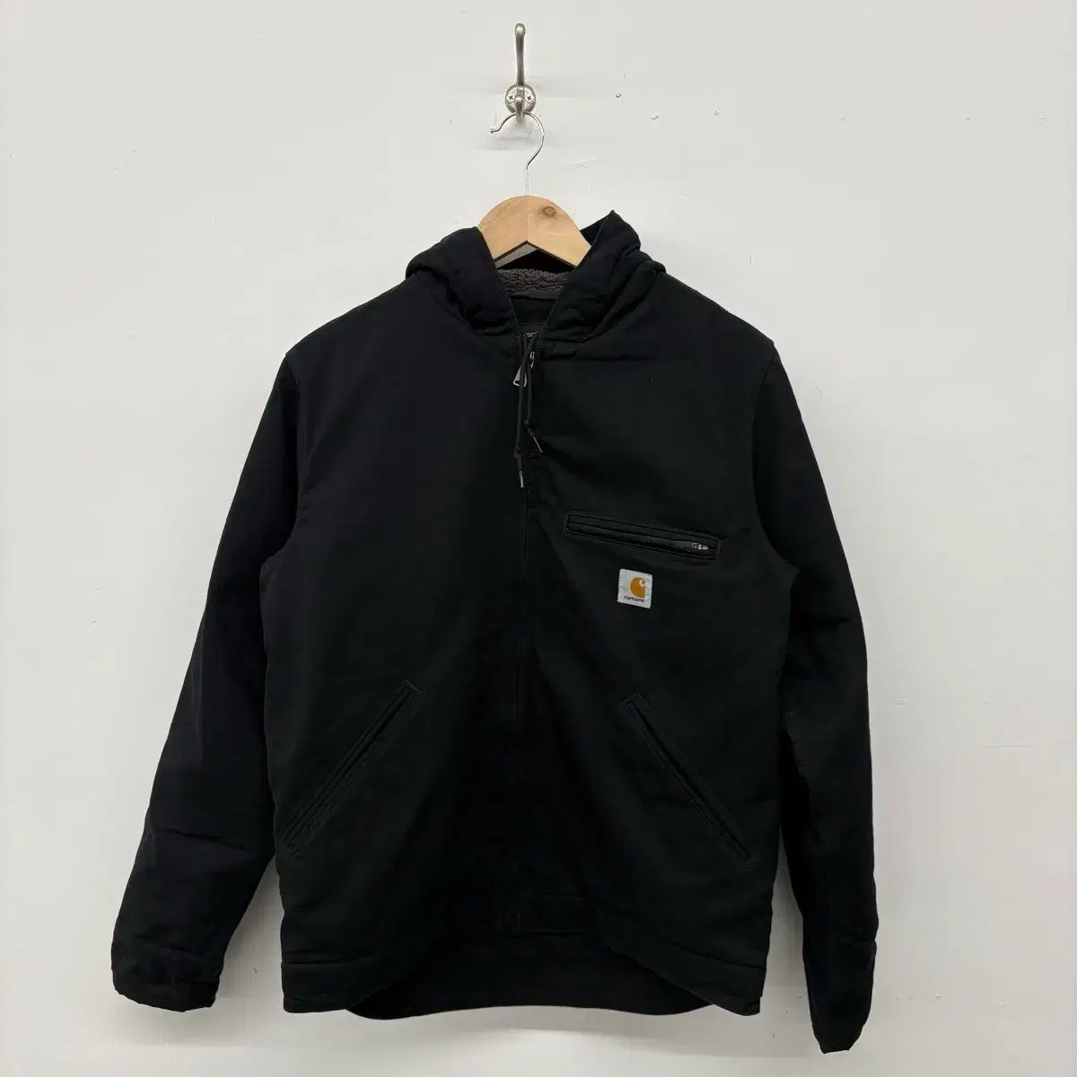 Carhartt カーハート ブラック フード ウォーク ジャケット 下/S Carhartt（カーハート） 並行輸入品 カーハートB11 Washed Duck Work