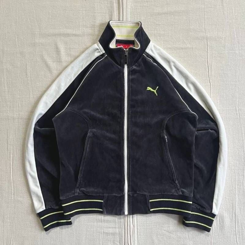 00s archive アーカイブ OLD PUMA プーマ ベロア生地 ピューマロゴ刺繍