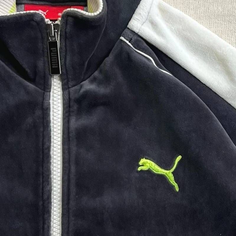 00s archive アーカイブ OLD PUMA プーマ ベロア生地 ピューマロゴ刺繍