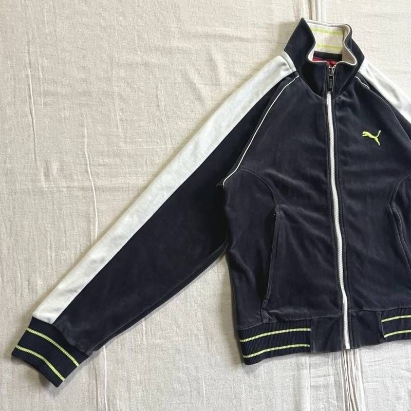 00s archive アーカイブ OLD PUMA プーマ ベロア生地 ピューマロゴ刺繍