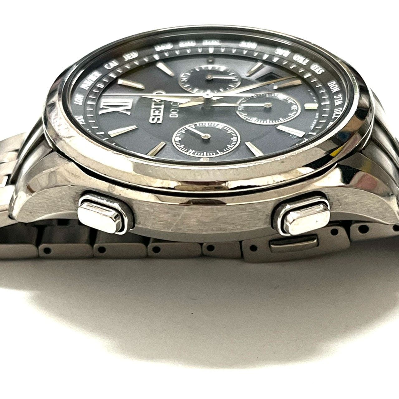 SEIKO/セイコー DOLCE/ドルチェ 8B92-0AJ0 クロノグラフ 電波ソーラー