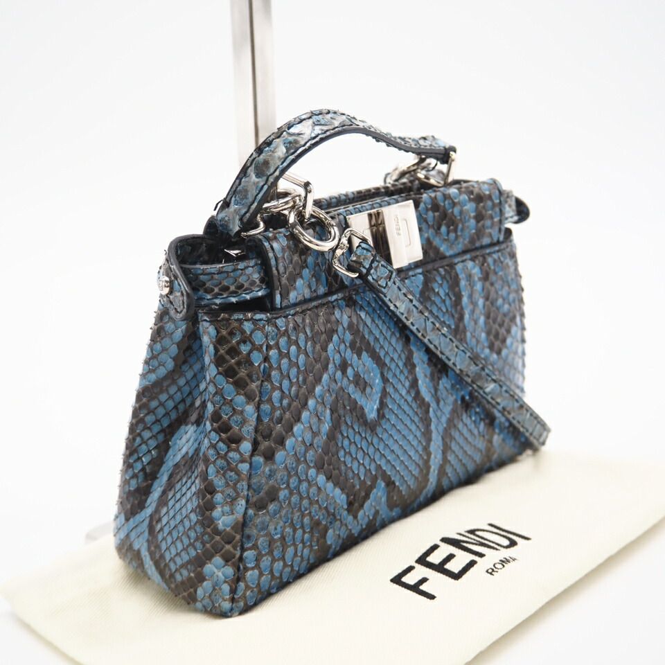☆3日以内返品可☆ 美品 FENDI フェンディ パイソン マイクロ
