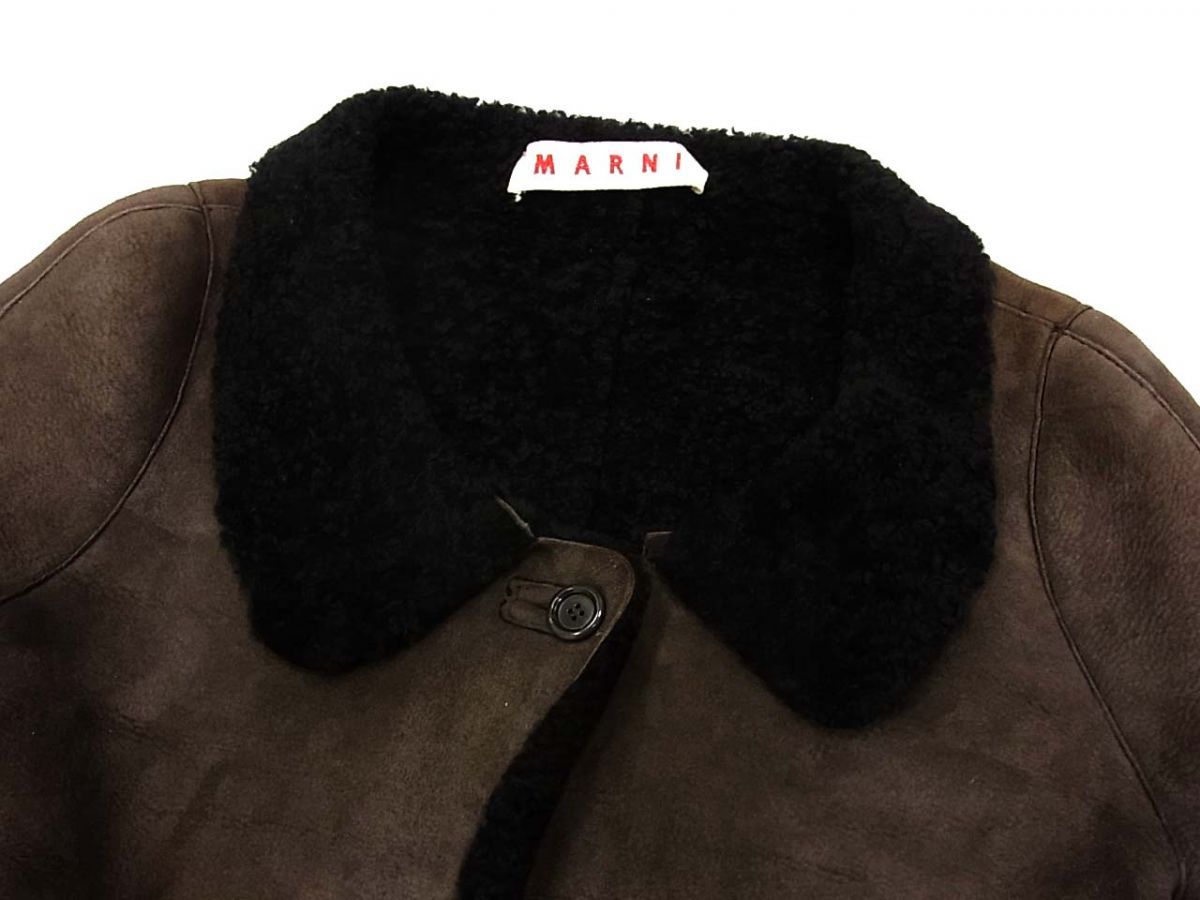 定価25万円◇MARNI マルニ ムートンジャケット ショート丈 イタリア製
