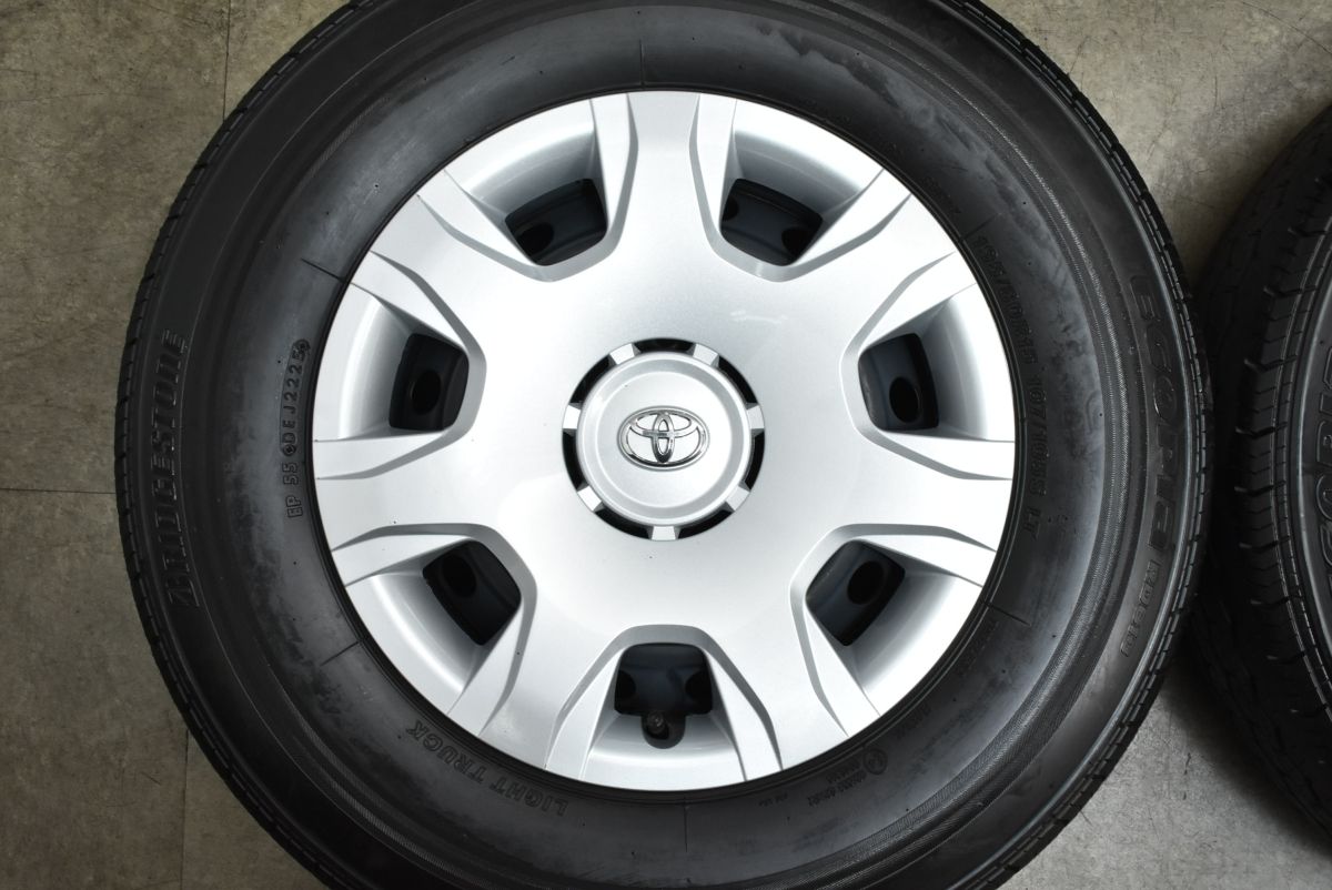 25年新車外し】トヨタ 200 ハイエース 純正 15in 6J +35 ブリヂストン