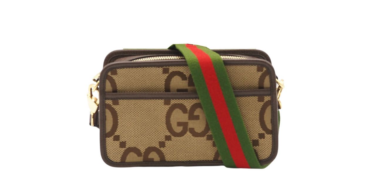 ☆3日以内返品可☆ 美品 GUCCI グッチ ジャンボGG キャンバス レザー